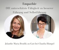 Jolanthe Maria Bendik zu Gast bei Dr. Claudia Hümpel